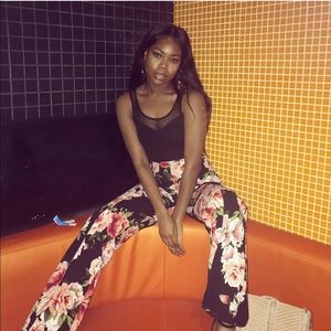 Floral High Waist Pant